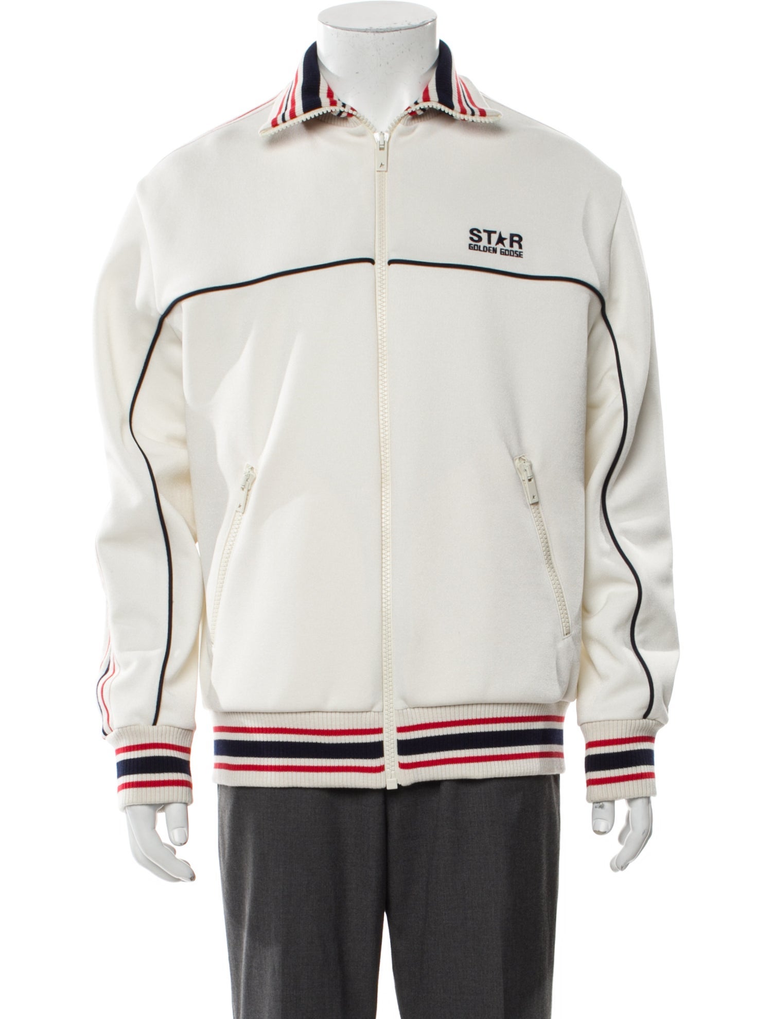 Golden Goose Striped Varsity Jacket w/ Tags