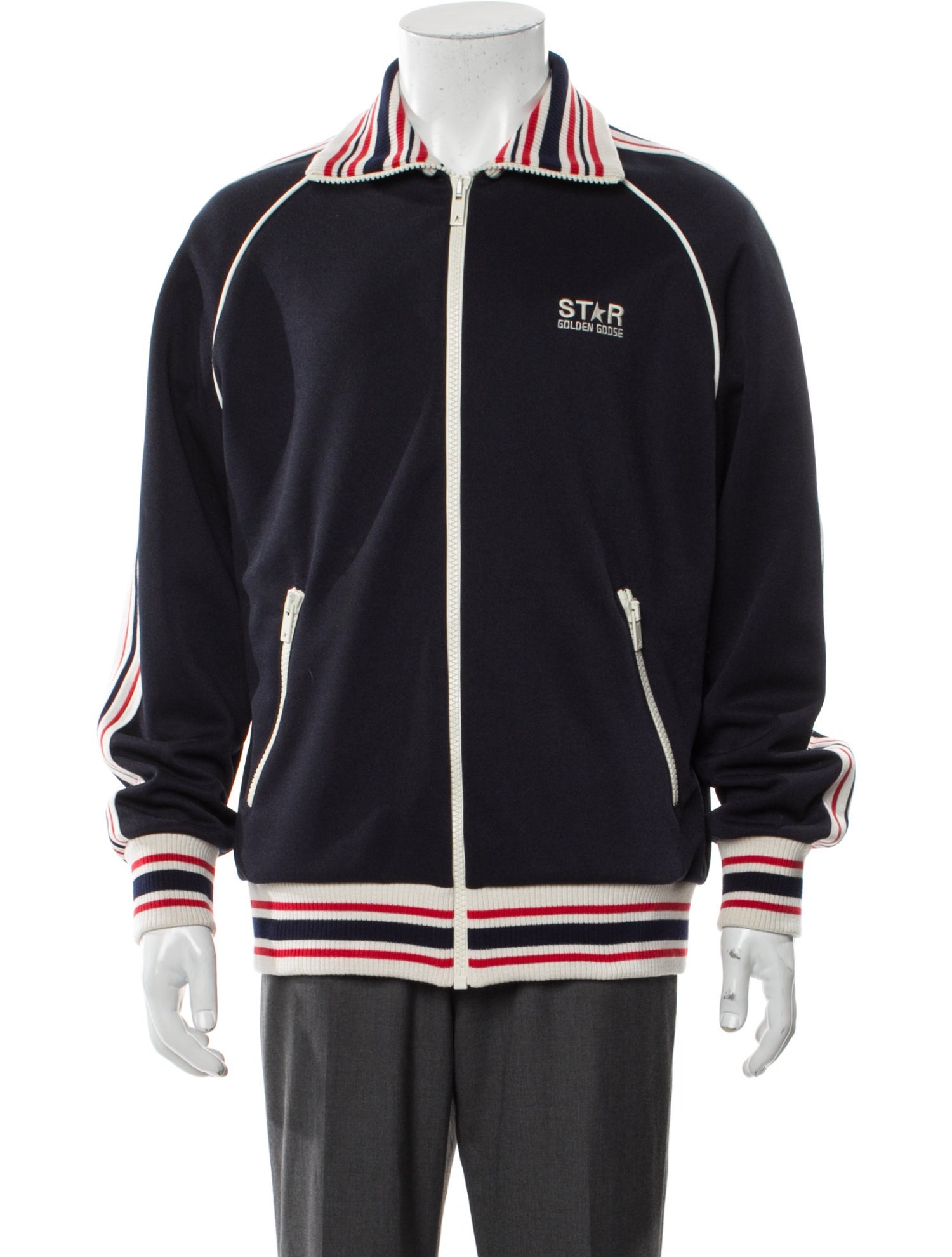 Golden Goose Striped Varsity Jacket w/ Tags