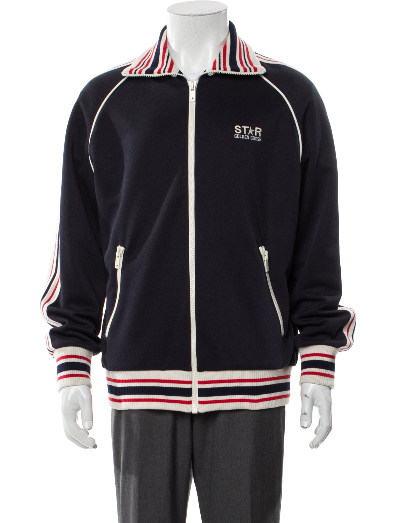 Golden Goose Striped Varsity Jacket w/ Tags