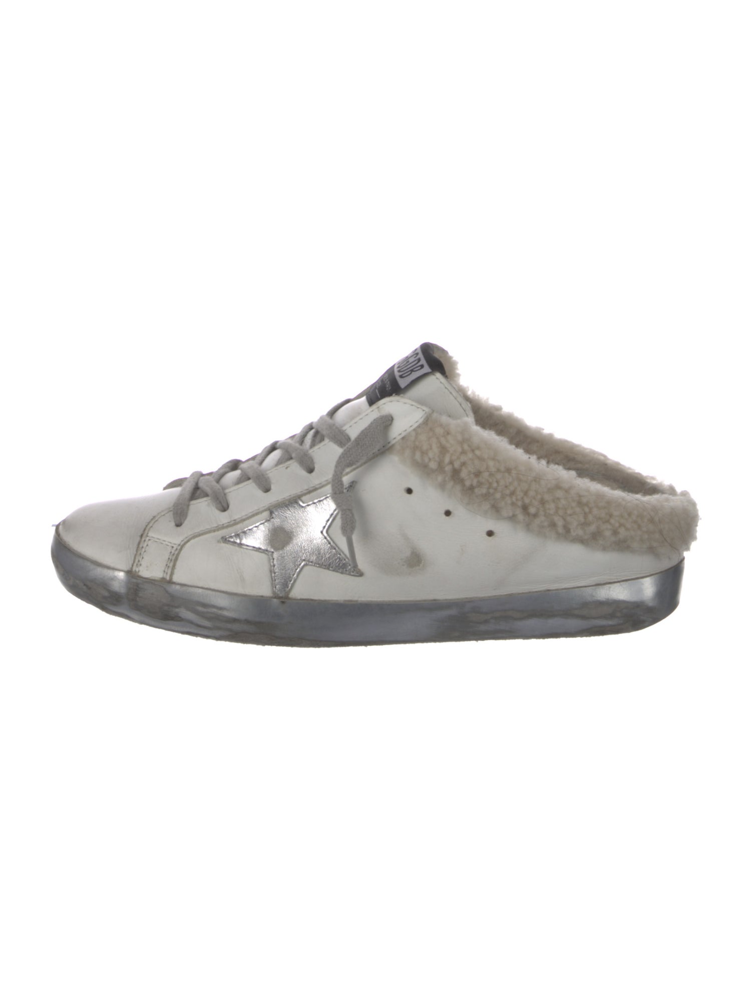 Golden Goose Leather Animal Print Sneakers