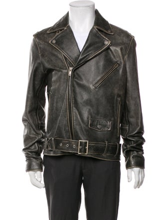 Golden Goose Leather Moto Jacket