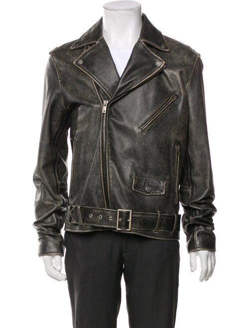 Golden Goose Leather Moto Jacket