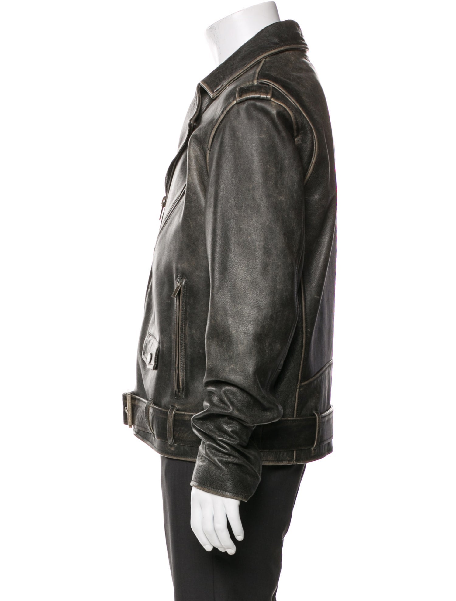 Golden Goose Leather Moto Jacket