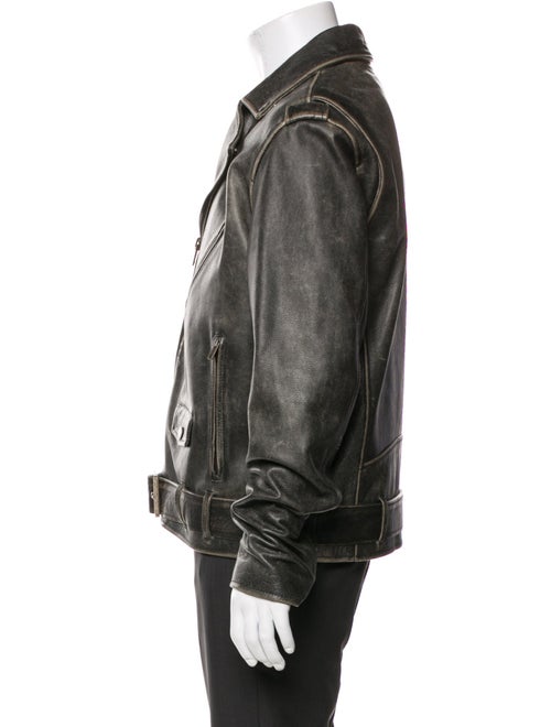 Golden Goose Leather Moto Jacket