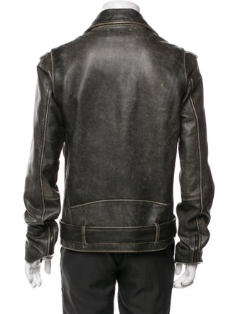 Golden Goose Leather Moto Jacket