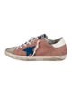 Golden Goose Suede Colorblock Pattern Sneakers