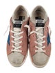 Golden Goose Suede Colorblock Pattern Sneakers