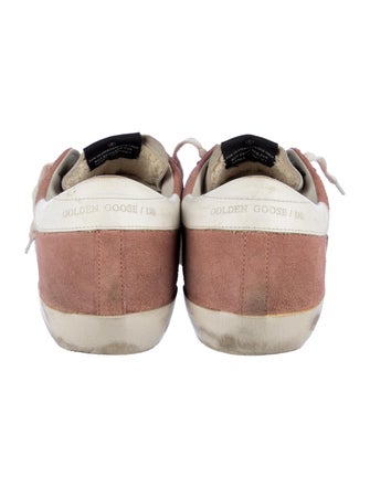 Golden Goose Suede Colorblock Pattern Sneakers