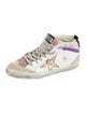 Golden Goose Leather Colorblock Pattern Sneakers