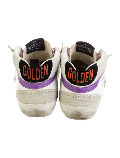 Golden Goose Leather Colorblock Pattern Sneakers