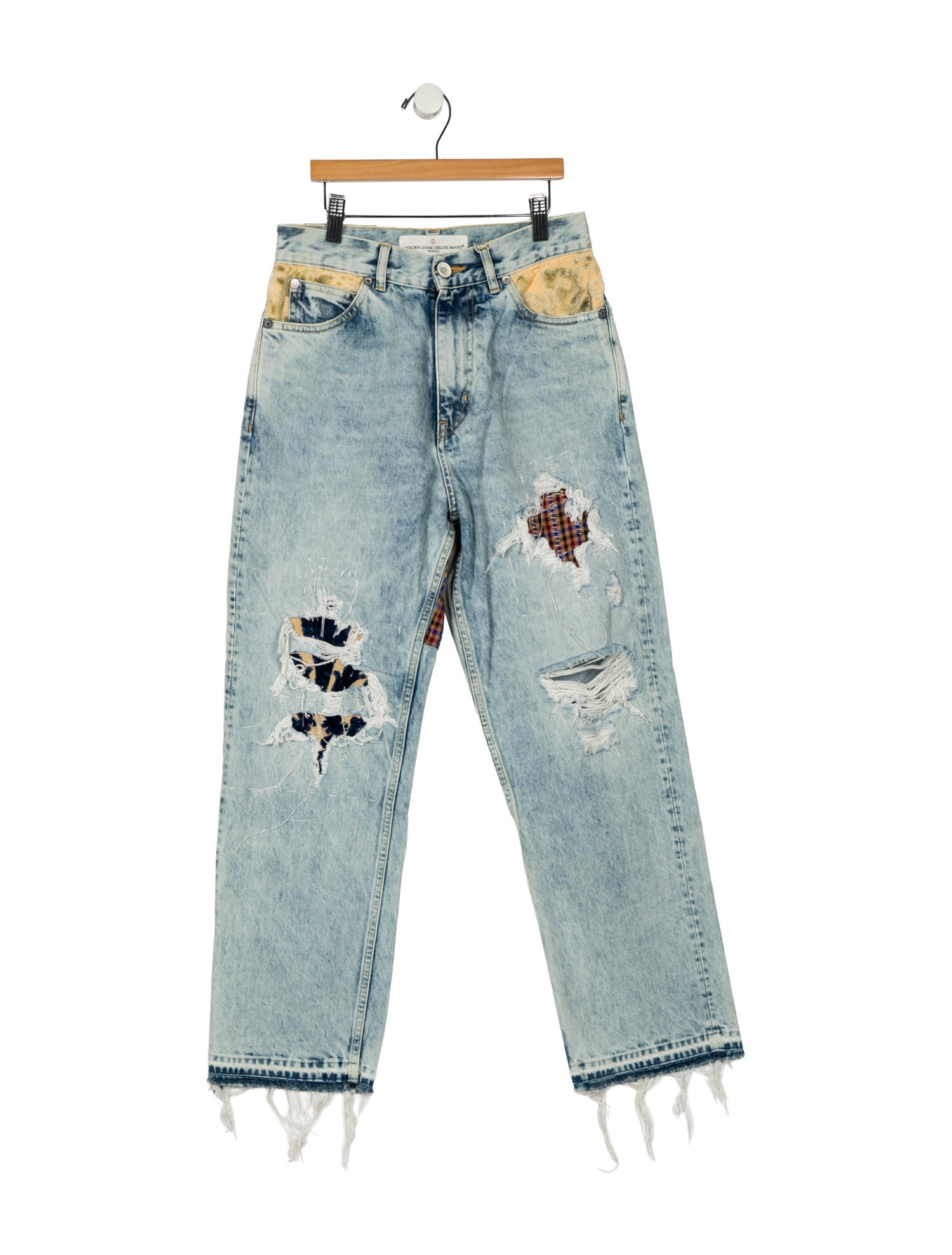 Golden Goose High-Rise Straight Leg Jeans