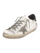 Golden Goose Leather Colorblock Pattern Sneakers