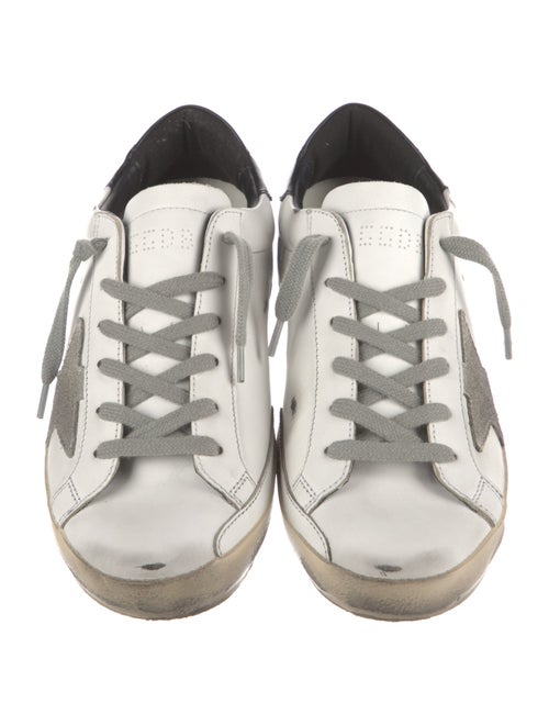 Golden Goose Leather Colorblock Pattern Sneakers