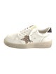 Golden Goose Leather Glitter Accents Sneakers