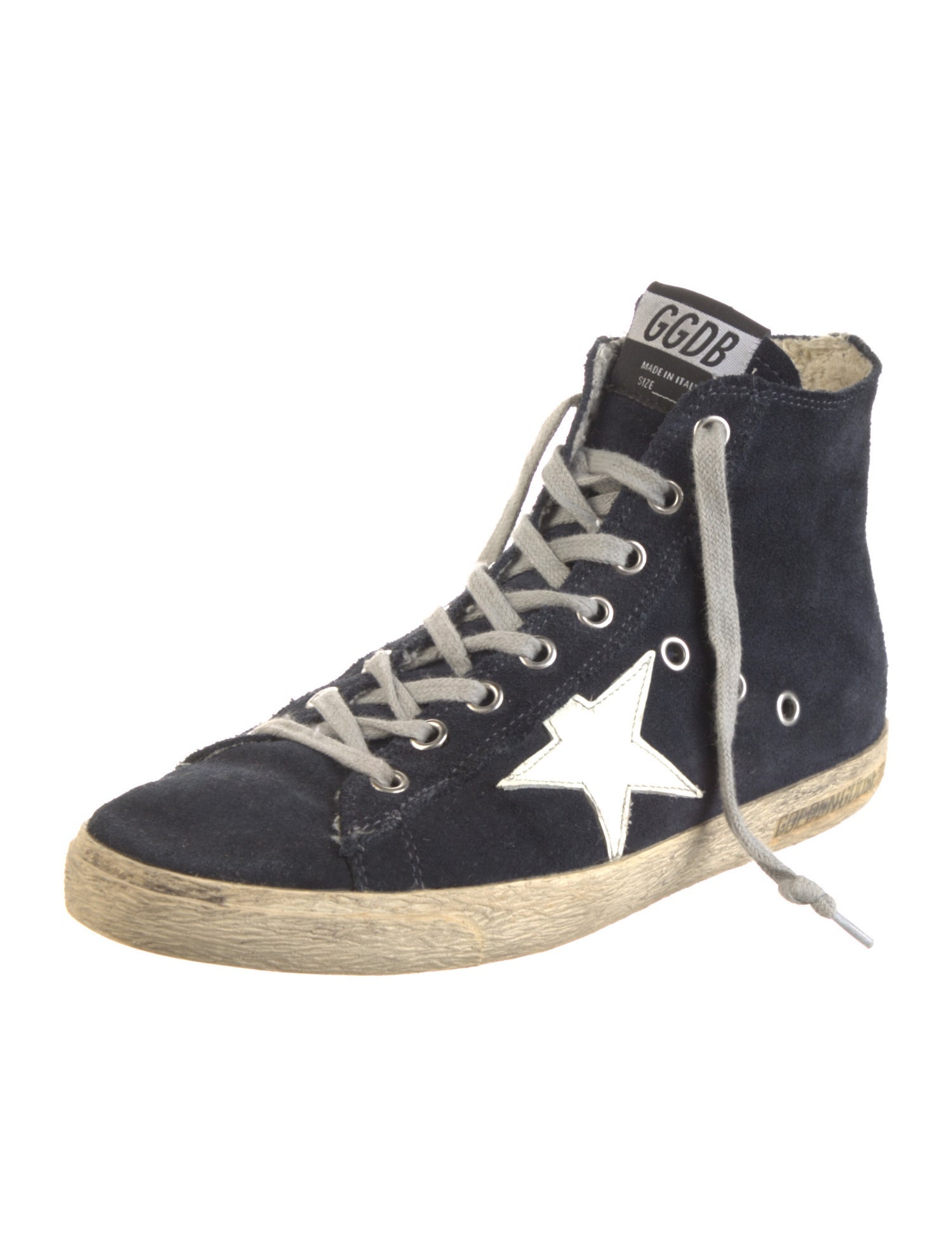 Golden Goose Suede Distressed Accents Sneakers