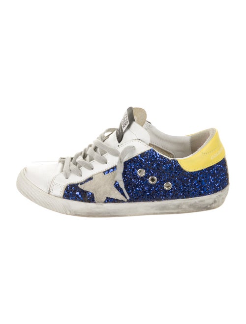 Golden Goose Glitter Graphic Print Sneakers