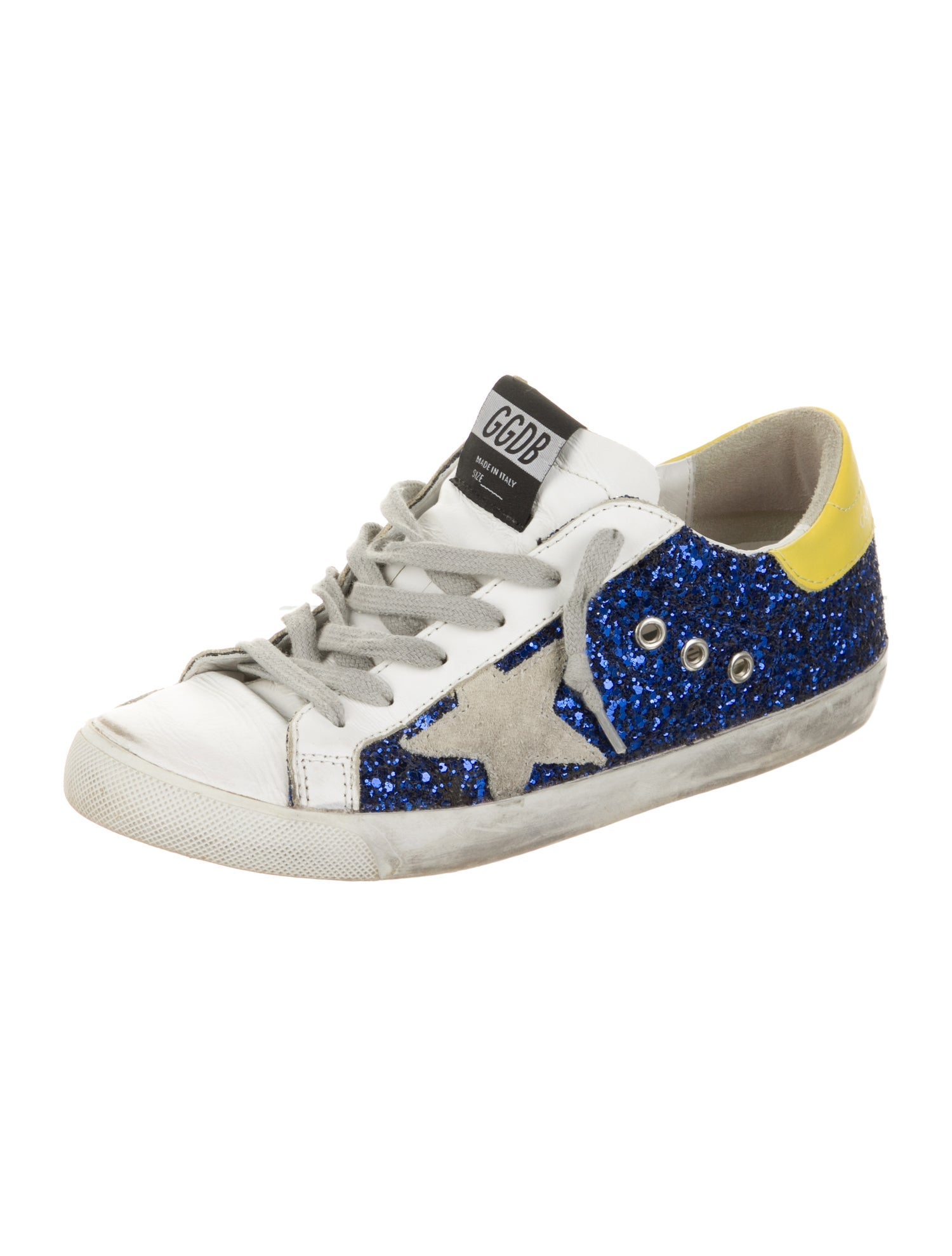 Golden Goose Glitter Graphic Print Sneakers