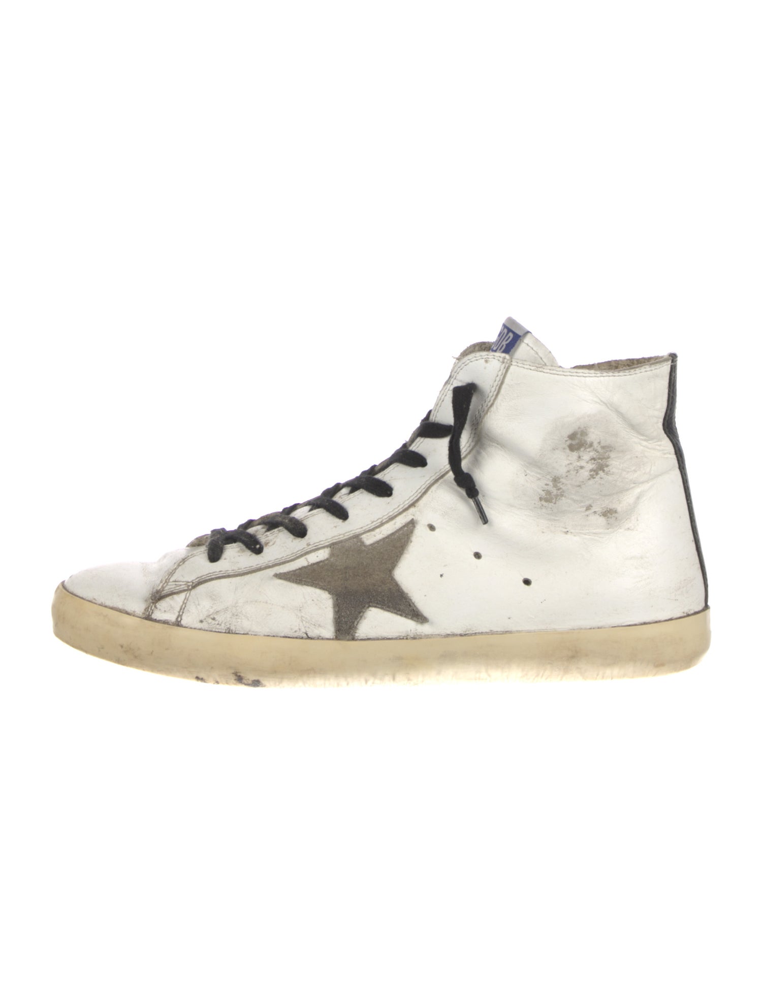 Golden Goose Leather Distressed Accents Sneakers