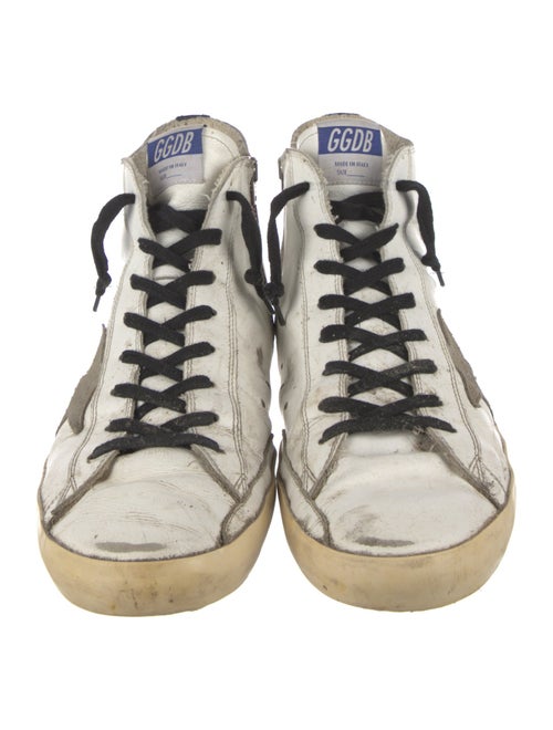 Golden Goose Leather Distressed Accents Sneakers