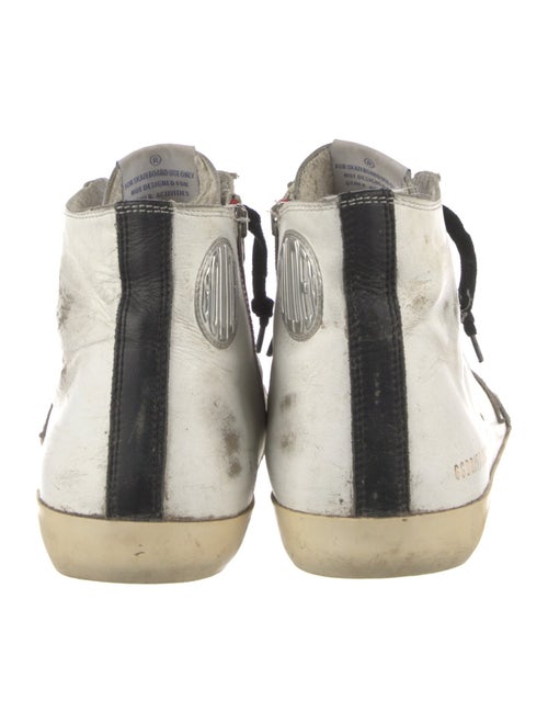 Golden Goose Leather Distressed Accents Sneakers