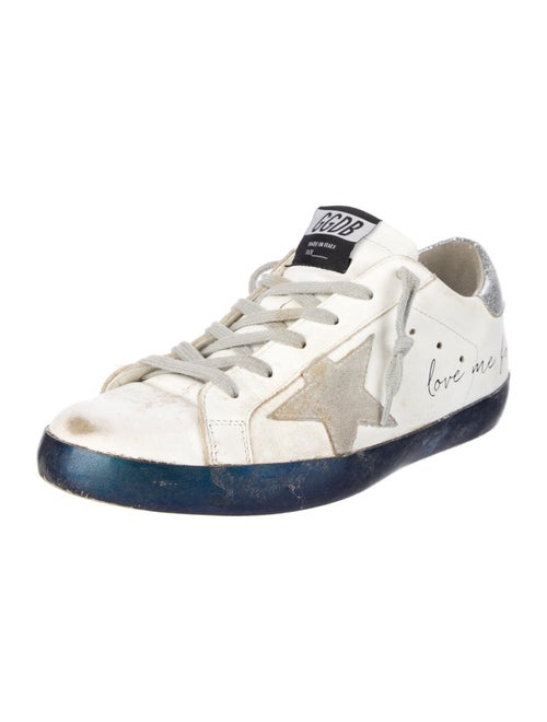 Golden Goose Leather Printed Sneakers