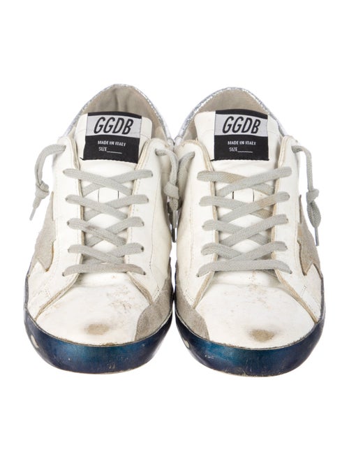 Golden Goose Leather Printed Sneakers