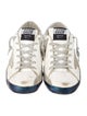 Golden Goose Leather Printed Sneakers