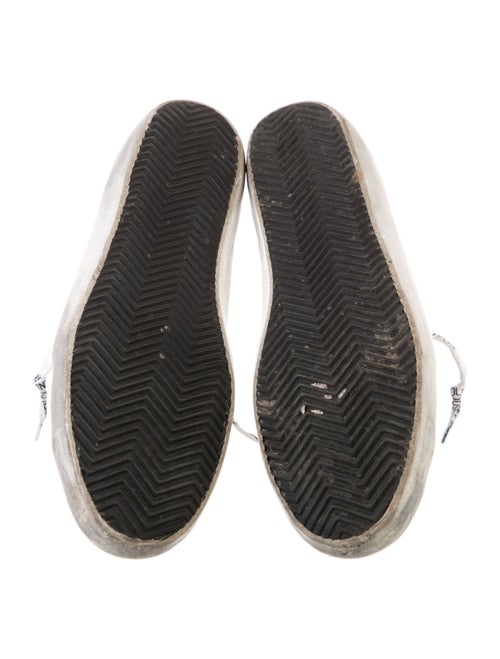 Golden Goose Leather Printed Sneakers