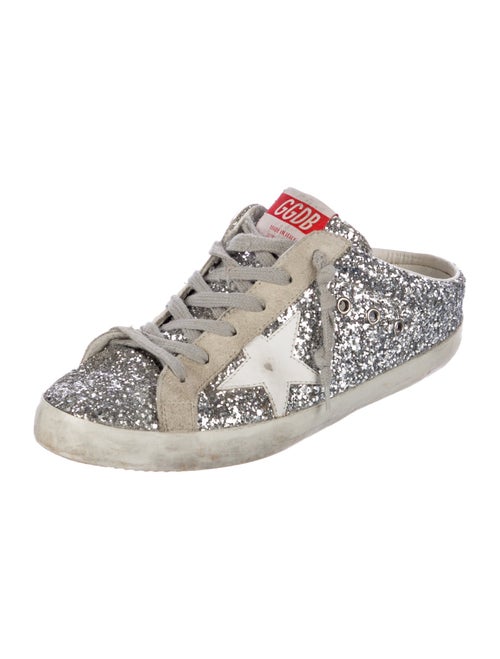 Golden Goose Glitter Distressed Accents Sneakers
