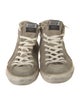Golden Goose Suede Embroidered Accent Sneakers