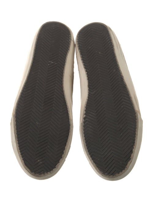 Golden Goose Suede Embroidered Accent Sneakers