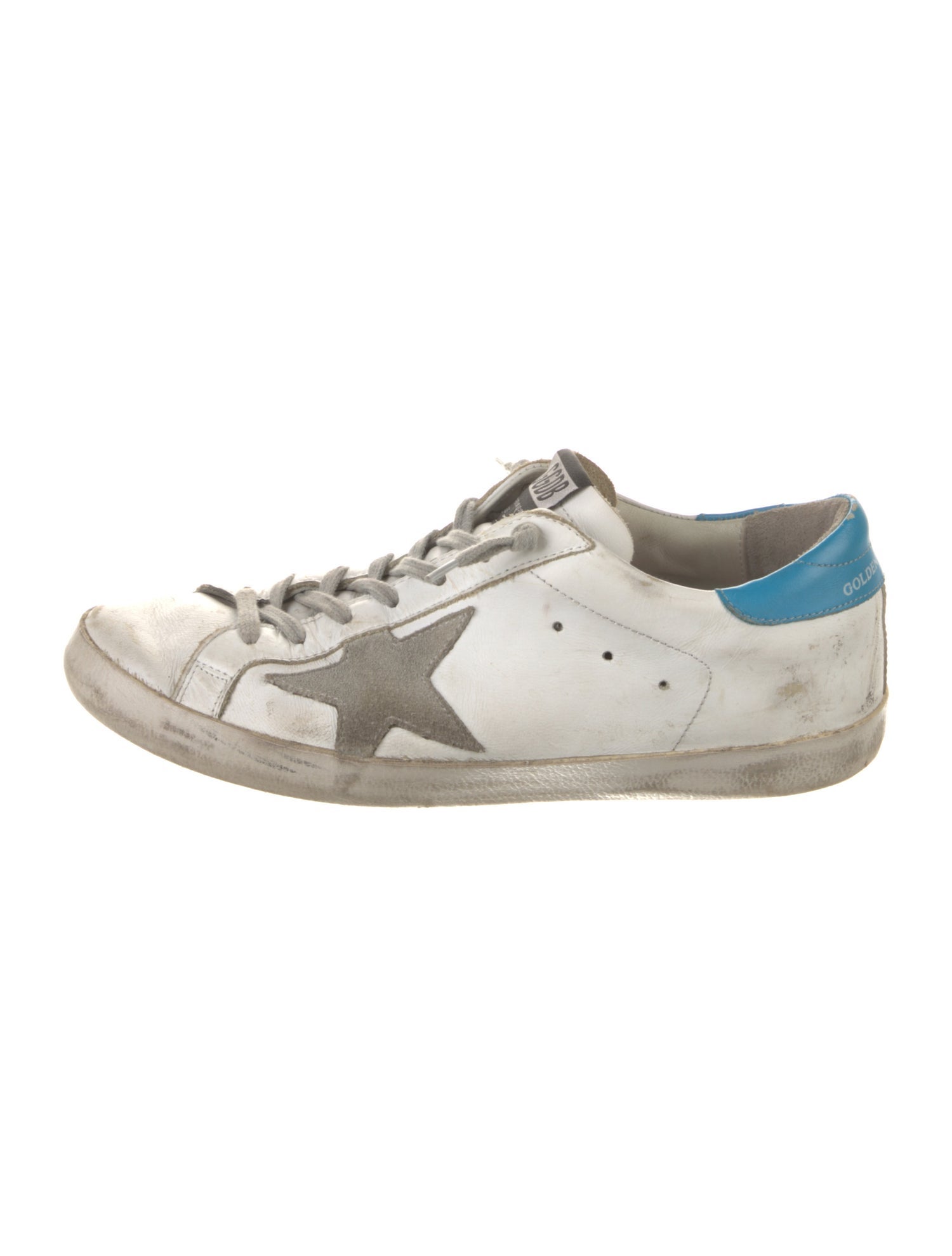 Golden Goose Leather Printed Sneakers