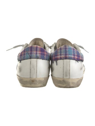 Golden Goose Leather Printed Sneakers