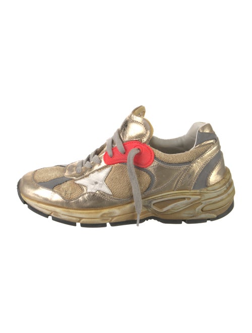 Golden Goose Leather Printed Chunky Sneakers