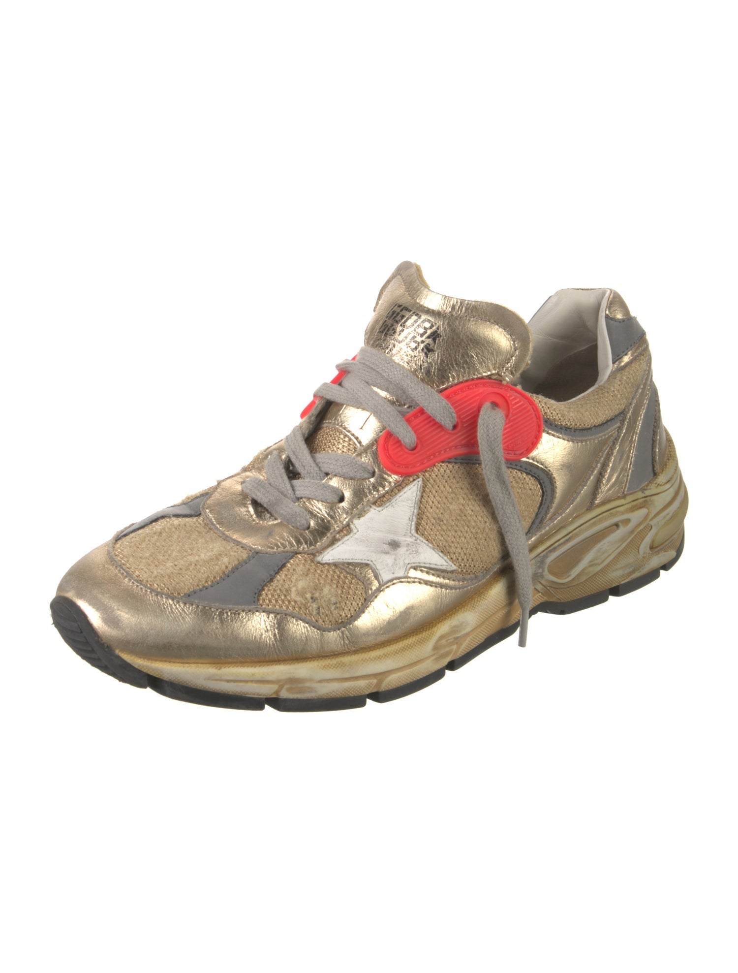 Golden Goose Leather Printed Chunky Sneakers