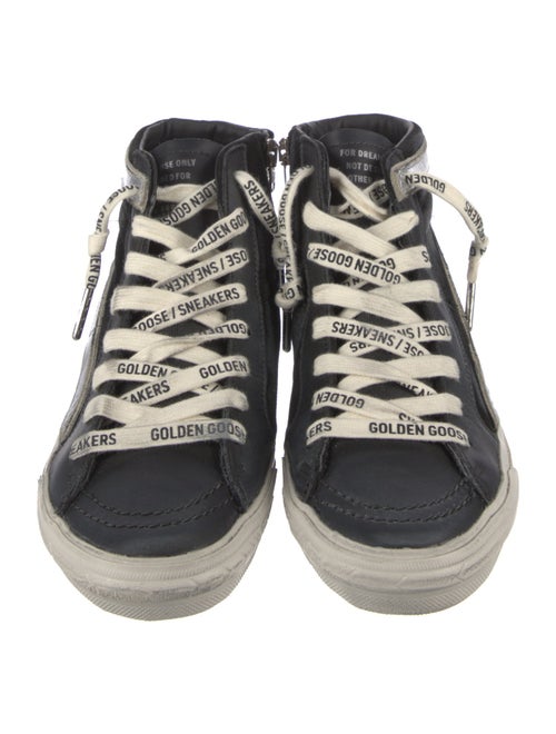 Golden Goose Leather Mesh Accents Sneakers