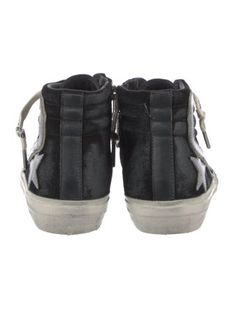 Golden Goose Leather Mesh Accents Sneakers