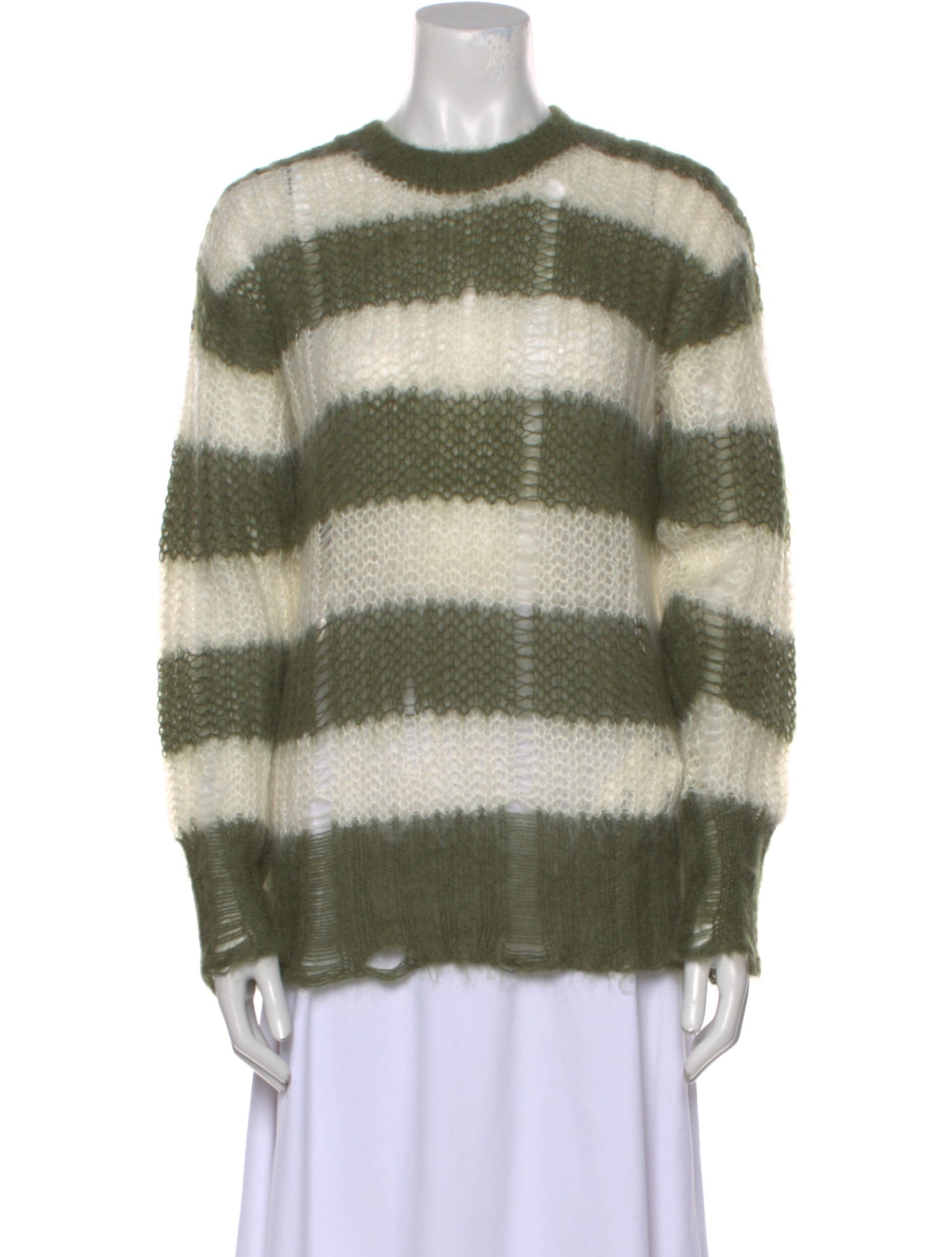 Golden Goose Striped Crew Neck Sweater