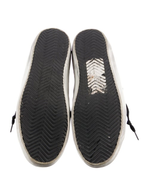 Golden Goose Leather Animal Print Sneakers