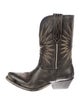 Golden Goose Leather Patterned Western Boots