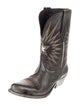 Golden Goose Leather Patterned Western Boots