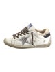 Golden Goose Leather Animal Print Sneakers