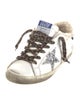 Golden Goose Leather Animal Print Sneakers