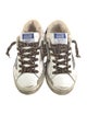 Golden Goose Leather Animal Print Sneakers