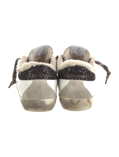 Golden Goose Leather Animal Print Sneakers