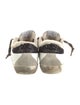 Golden Goose Leather Animal Print Sneakers