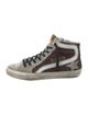 Golden Goose Leather Printed Sneakers