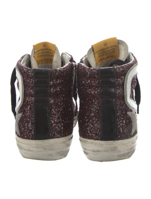 Golden Goose Leather Printed Sneakers