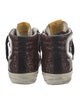 Golden Goose Leather Printed Sneakers