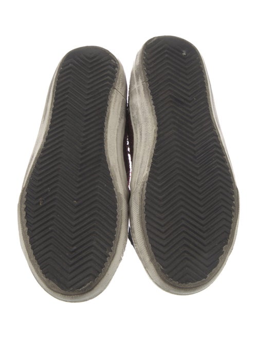 Golden Goose Leather Printed Sneakers